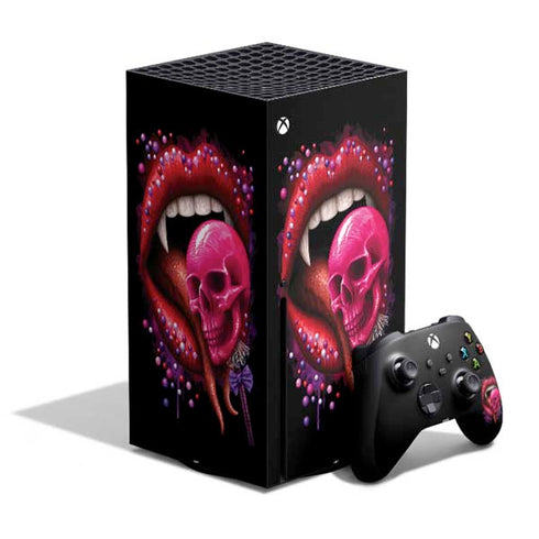 Vampire Skull Lollypop by Sarah Richter Xbox Series X Skins